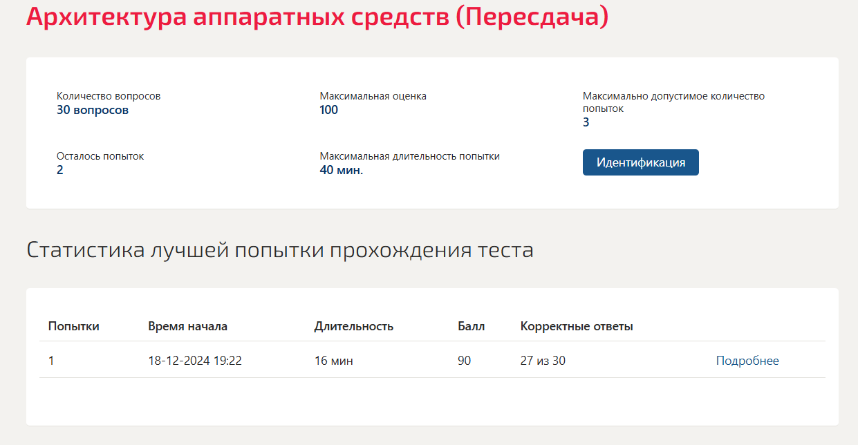 Архитектура аппаратных средств